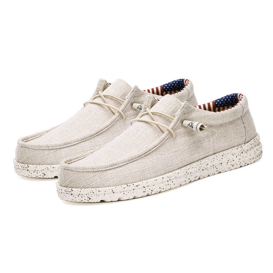 Damen Bequeme Freizeitschuhe aus atmungsaktivem Leinenmaterial mit rutschfester Sohle R&B