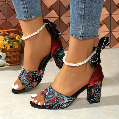 Damen Slingback Sandalen mit geflochtenem Riemen R&B