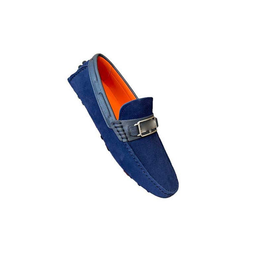 Damen Mokassins aus hochwertigem Wildleder mit elegantem Schnallen-Detail R&B