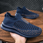 Damen Sneakers aus atmungsaktivem Strickmaterial mit flexibler Sohle R&B