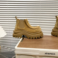 Damen Chunky Chelsea Boots mit rutschfester Profilsohle und weichem Veloursleder R&B
