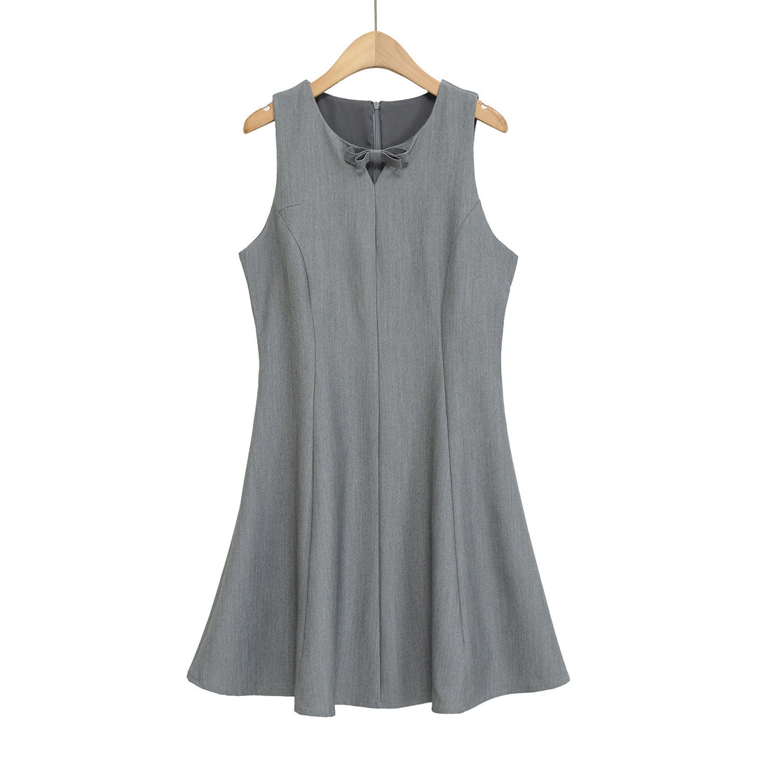 Damen Besprechungs-Kleid mit eleganter Schleifenverzierung und fließendem Schnitt R&B