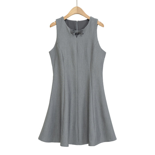 Damen Besprechungs-Kleid mit eleganter Schleifenverzierung und fließendem Schnitt R&B