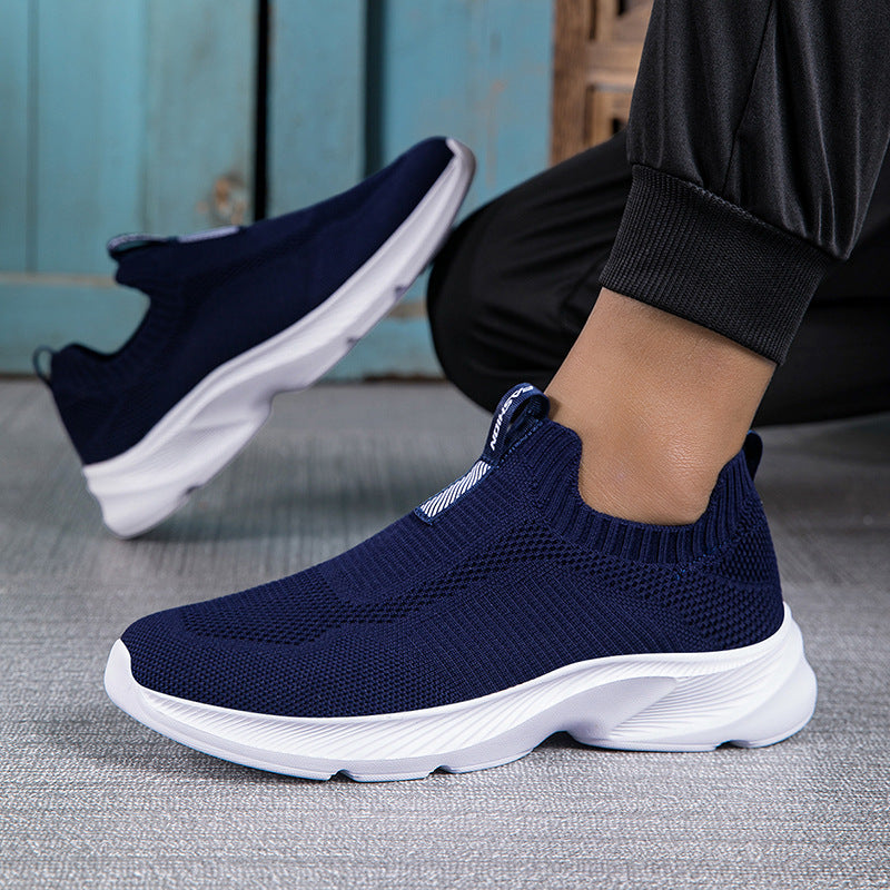 Damen Atmungsaktive Strick-Sneaker mit elastischem Einstieg