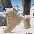 Damen Warmfutter Winterstiefel mit rutschfester Sohle und schnellem Schnellschnürsystem R&B
