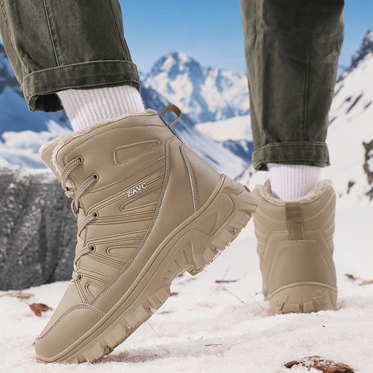 Damen Warmfutter Winterstiefel mit rutschfester Sohle und schnellem Schnellschnürsystem R&B