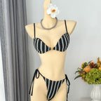 Damen Triangel-Bikini mit verspieltem Bindungsdesign R&B