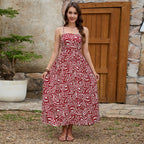 Damen Maxikleid mit geometrischem Muster R&B