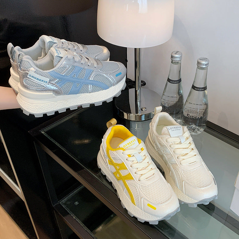 Damen Sportliche Lauf-Sneaker mit atmungsaktivem Mesh-Obermaterial und rutschfester Sohle R&B