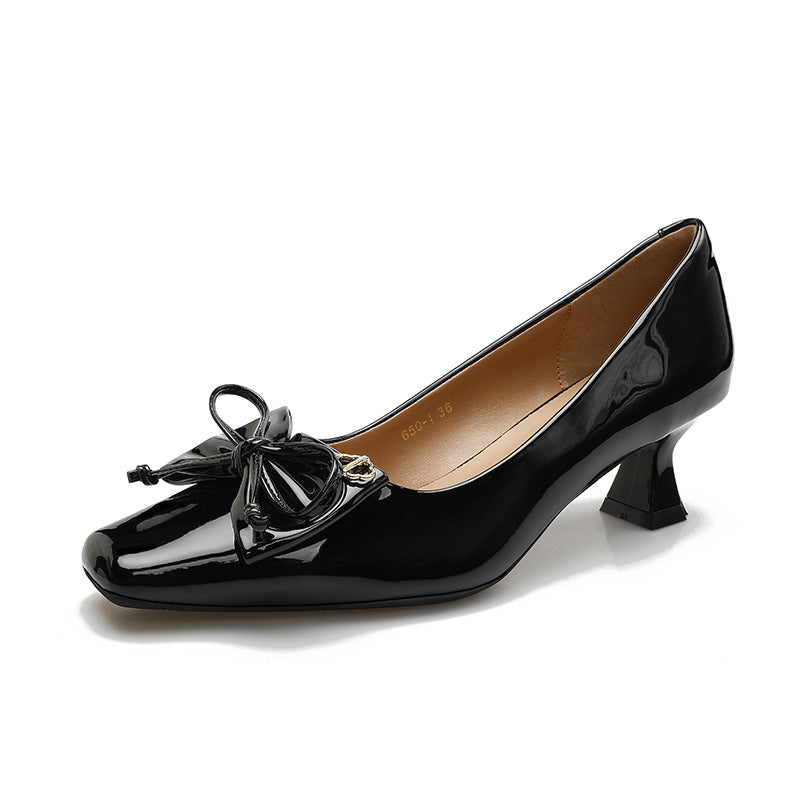 Damen elegante Pumps mit geschmackvollem Schleifenakzent R&B