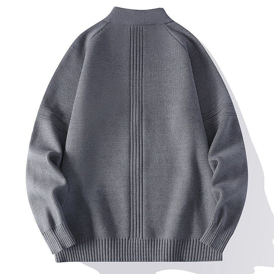 Damen lässige Jacke mit hohem Kragen und durchgehendem Reißverschluss R&B