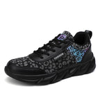 Damen Sportliche Sneakers mit modischem Leopardenprint und dämpfender Sohle
