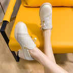 Damen Trendige Booties mit modischem Tweed-Obermaterial und dekorativer Schleife R&B