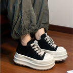 Damen Sneakers mit dickem Plateau und atmungsaktivem Obermaterial