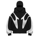Damen trendige oversized Kapuzenjacke R&B