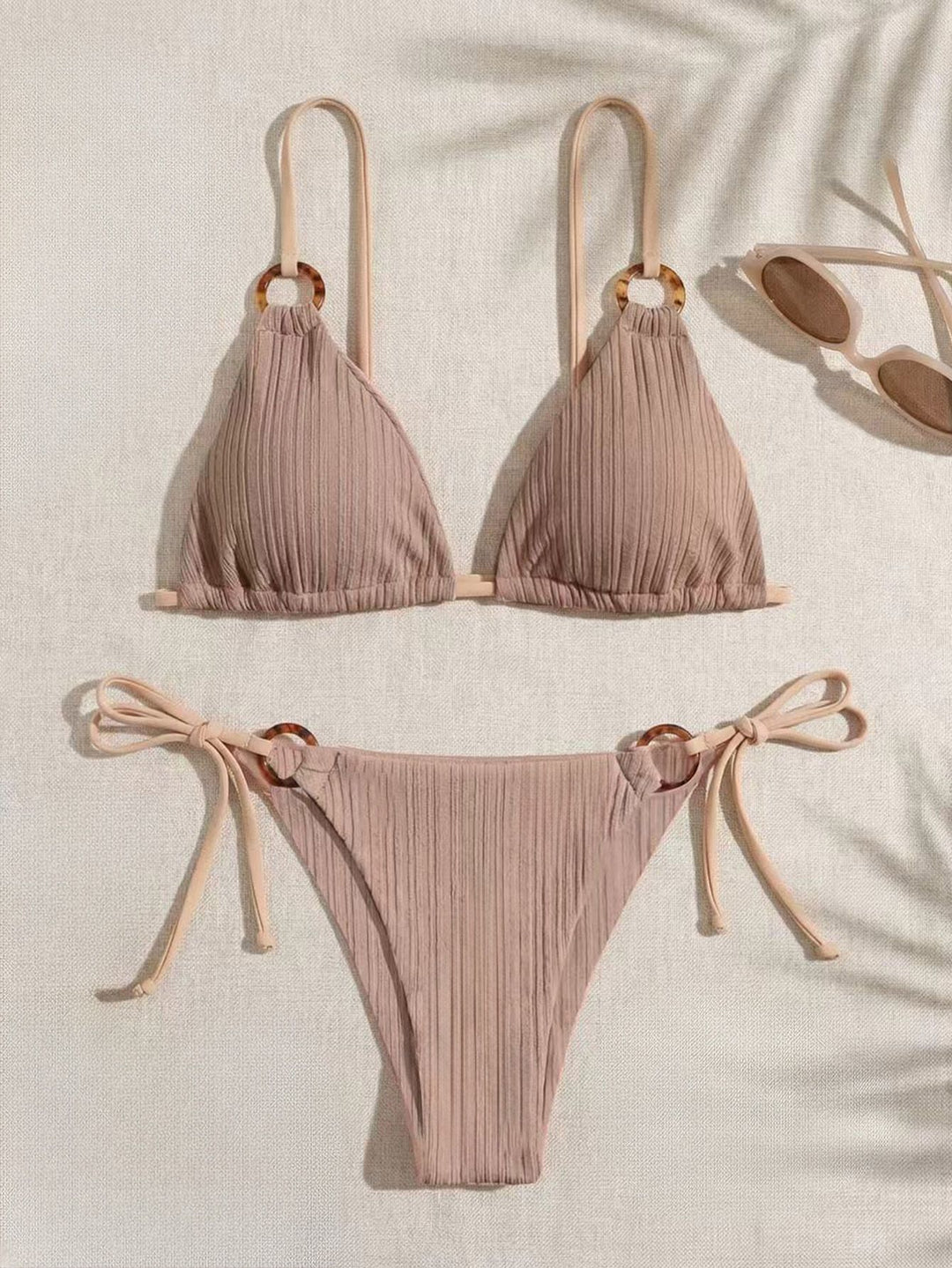 Damen Dreiecksbikini mit verstellbarem Träger R&B