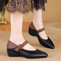 Damen elegante Sling-Pumps mit modischem Riemen und stabilem Absatz R&B