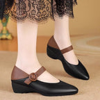 Damen elegante Sling-Pumps mit modischem Riemen und stabilem Absatz R&B