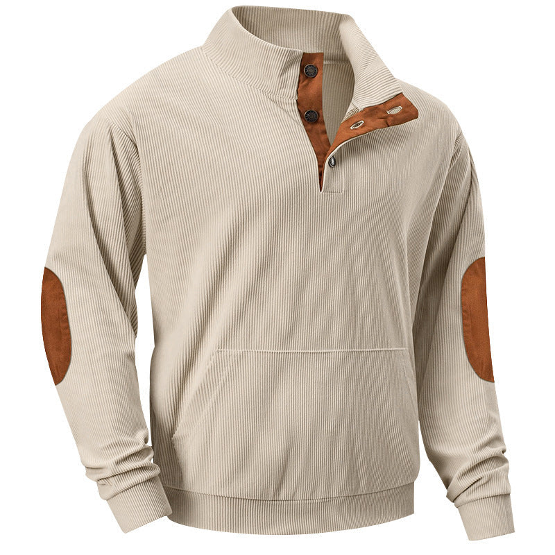 Pullover Herren sportlich mit Knopfdetails und Akzenten