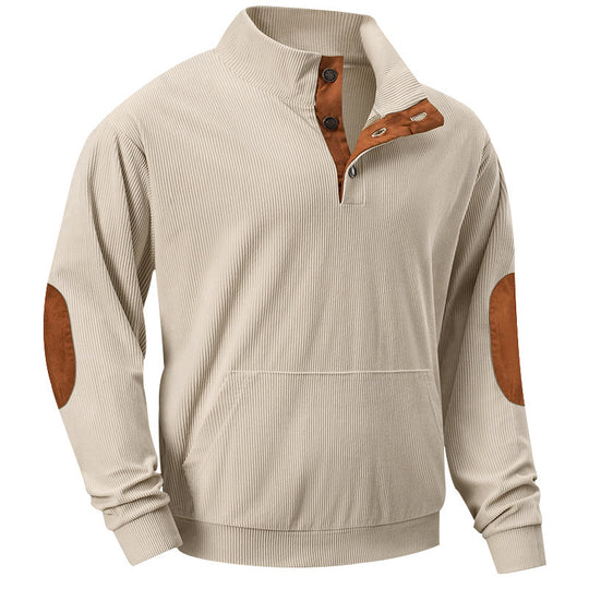 Pullover Herren sportlich mit Knopfdetails und Akzenten