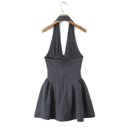 Damen Neckholder-Kleid mit schmeichelndem Schnitt und eingearbeiteten Falten R&B