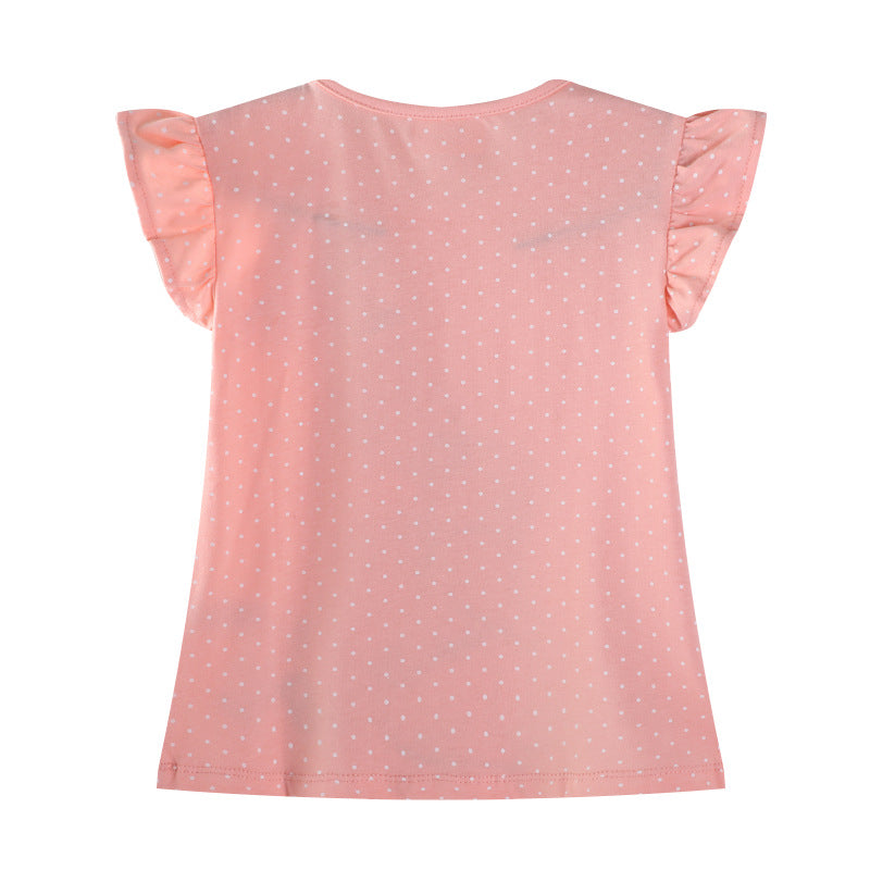Mädchen T-Shirt mit niedlicher Hasenapplikation R&B