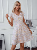 Damen verspielt fließendes Sommerkleid R&B