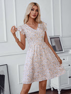 Damen verspielt fließendes Sommerkleid R&B