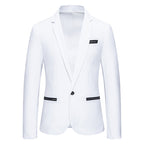 Herren Eleganter Blazer mit kontrastierenden Details