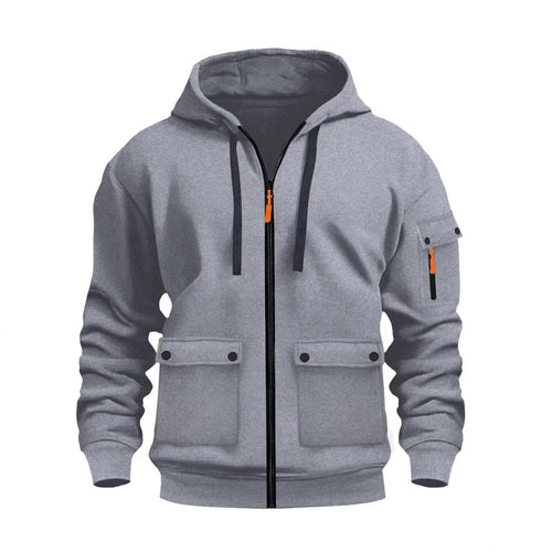Herren funktionale Kapuzenjacke mit mehreren Taschen R&B