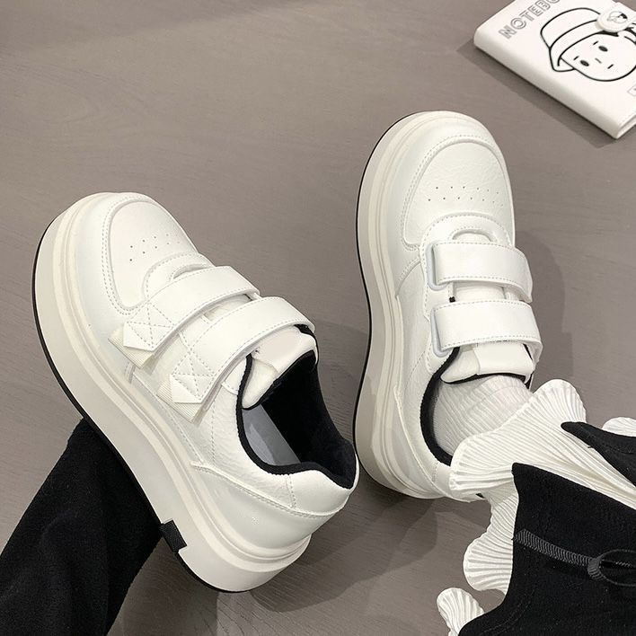 Damen Hochwertige Plateausneaker mit praktischem Klettverschluss und luxuriösem Komfort R&B