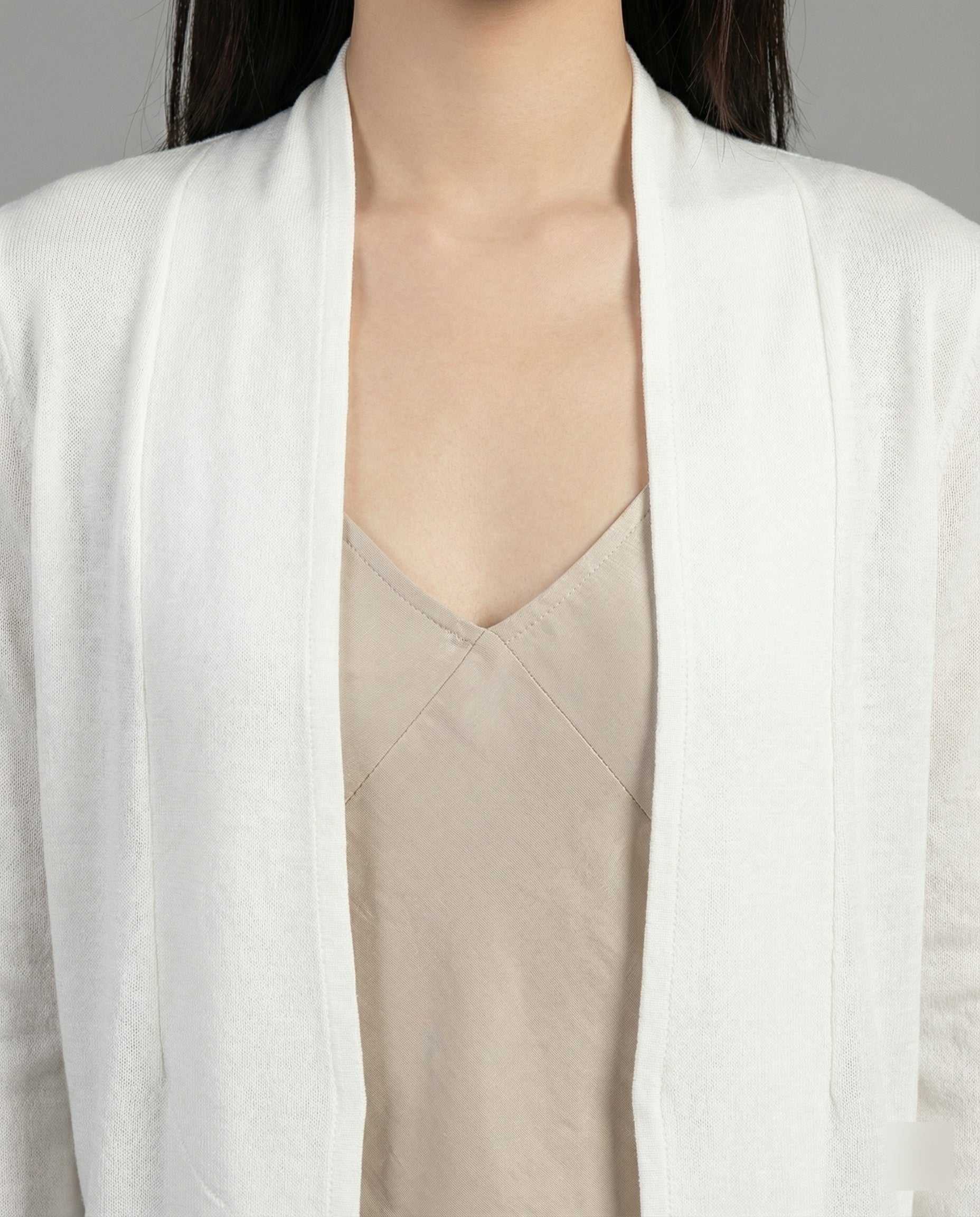 Damen Sommer Strickjacke Oversize Dünner Cardigan Lockerer Schnitt