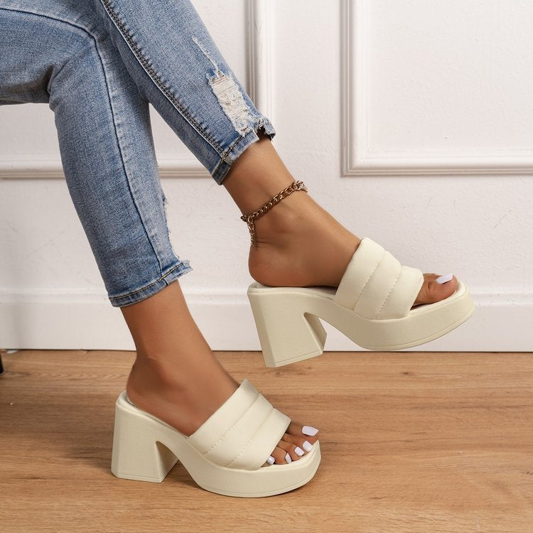 Damen Plateausandalen mit modischem Riemen-Design R&B
