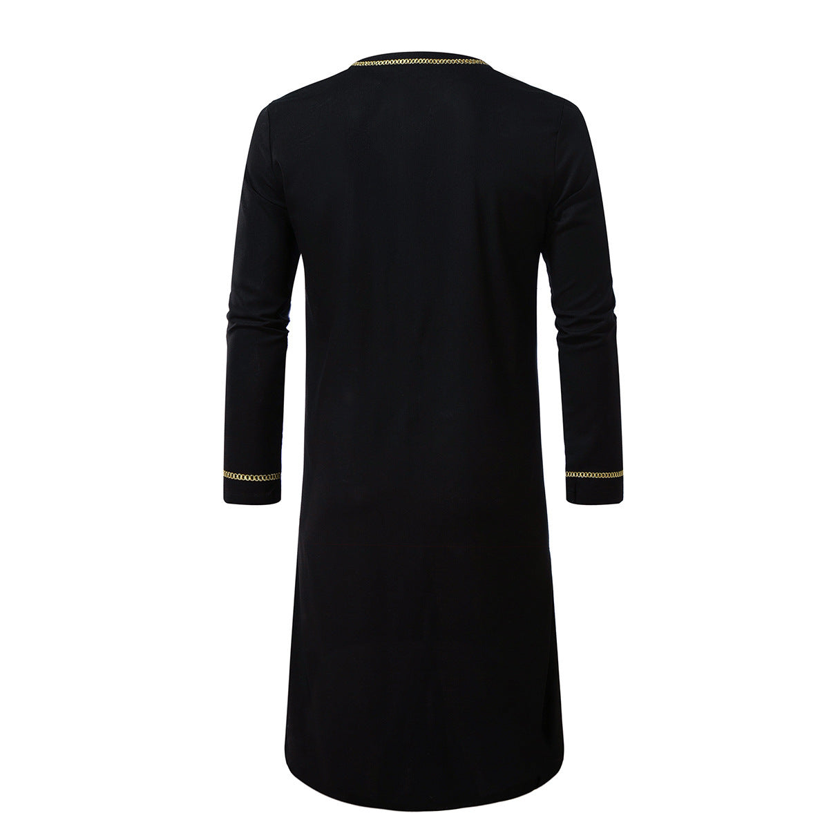 Herren elegantes Tunika-Kleid mit feinen Stickdetails