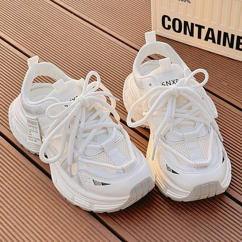 Damen Sportliche Sneakers mit atmungsaktivem Mesh-Obermaterial und rutschfester Sohle R&B
