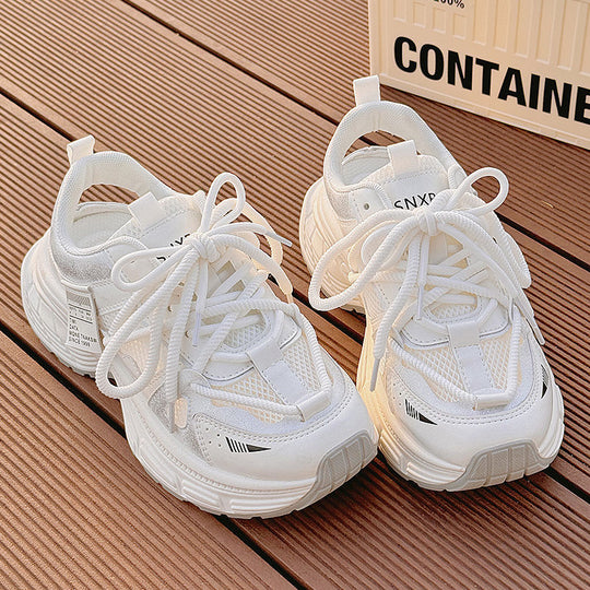 Damen Sportliche Sneakers mit atmungsaktivem Mesh-Obermaterial und rutschfester Sohle R&B