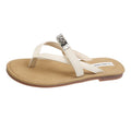 Damen elegante Flip-Flops mit funkelndem Schmuckdetail EB