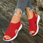 Damen atmungsaktive Badeschuhe mit rutschfester Sohle und elastischem Knöchelansatz R&B