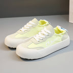 Damen Bequeme Sneakers mit erhöhte Sohle und atmungsaktiver Mesh-Oberfläche R&B