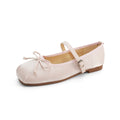 Damen Ballerinas mit elegantem Riemendesign und dekorativem Schleifenakzent