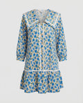 Damen Freizeitkleid A-Linie mit Kragen
