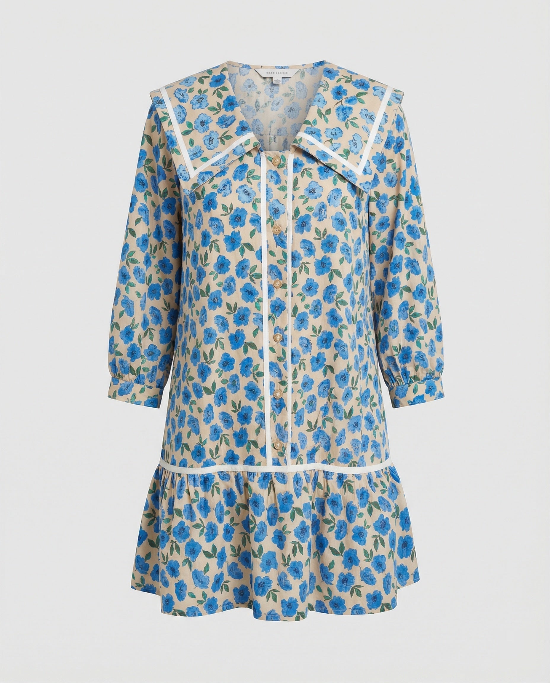 Damen Freizeitkleid A-Linie mit Kragen