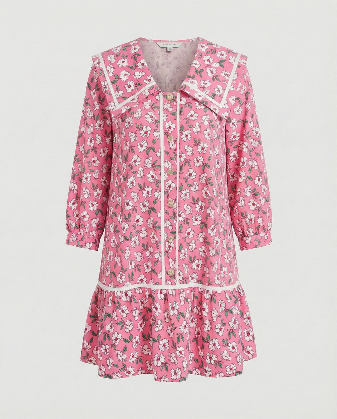 Damen Freizeitkleid A-Linie mit Kragen