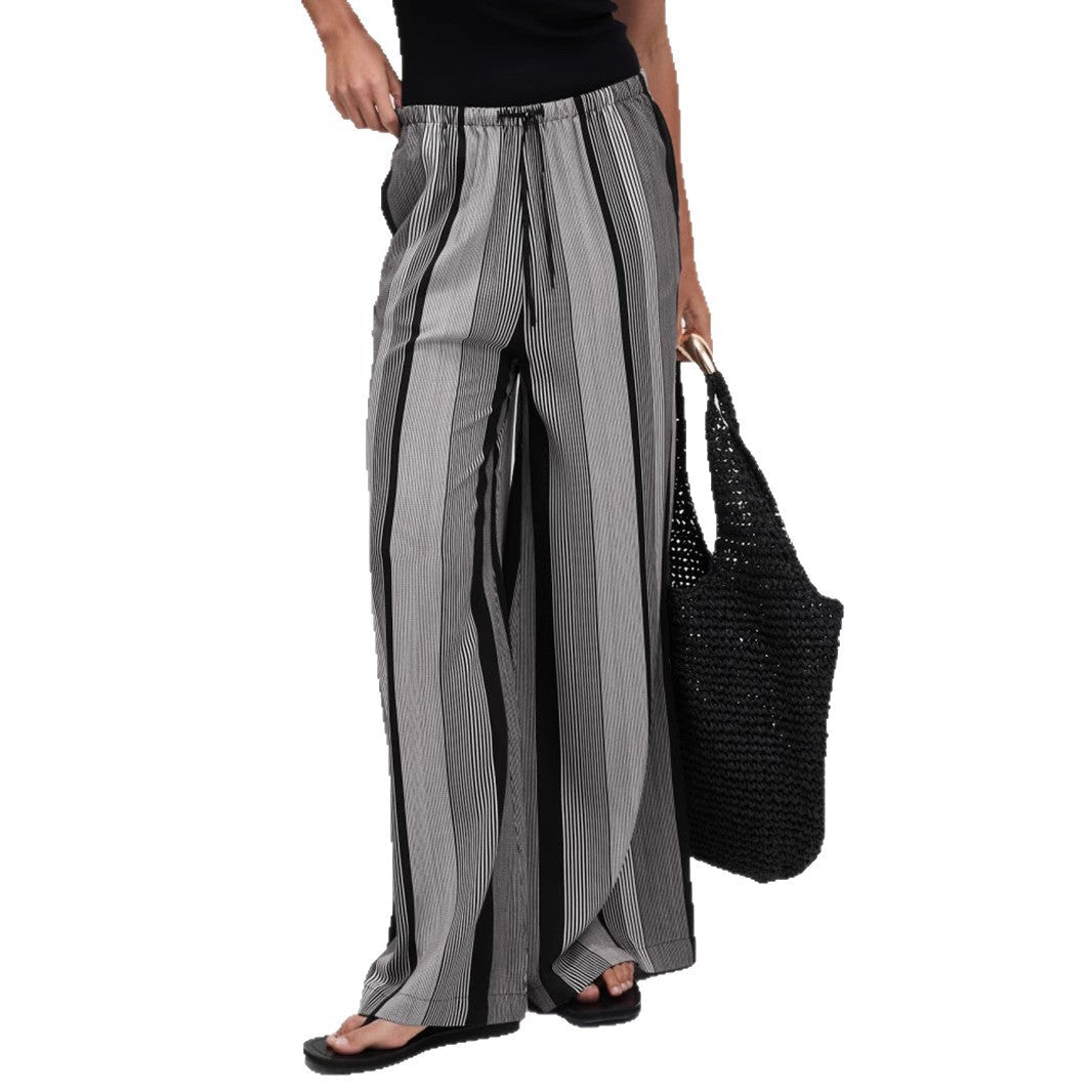 Damen Weit geschnittene Sommerhose mit elastischem Bund R&B