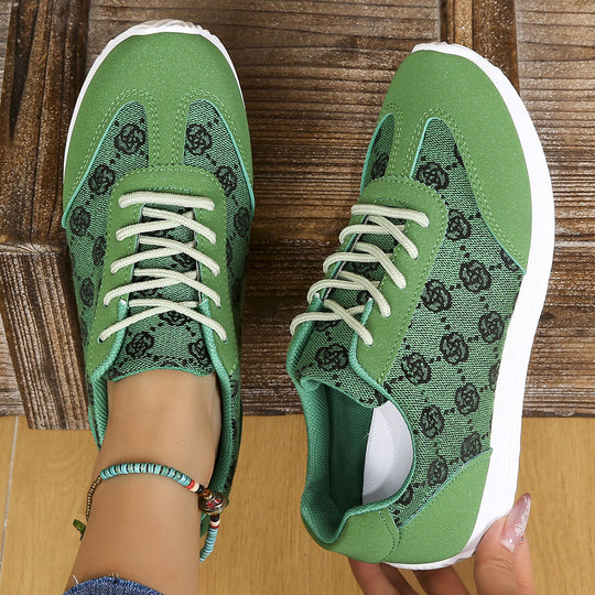 Damen Sneakers mit floralen Mustern und atmungsaktiver Oberfläche R&B