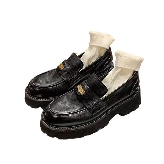 Damen Mokassins mit modischem Riemen und elegantem Metallakzent R&B