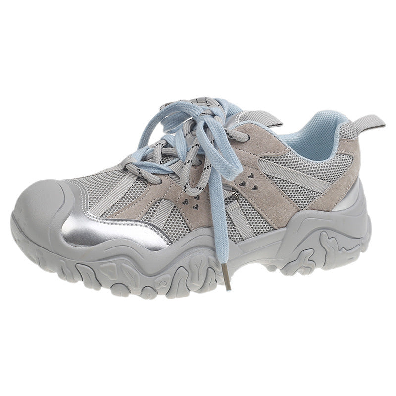 Damen Freizeit Sneakers mit atmungsaktiver Mesh-Oberfläche und robuster Gummisohle R&B