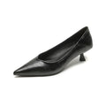 Damen elegante Pumps mit spitzem Zehenbereich und modischem Blockabsatz