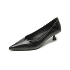 Damen elegante Pumps mit spitzem Zehenbereich und modischem Blockabsatz