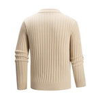 Herren Pullover aus strukturiertem Strickmaterial